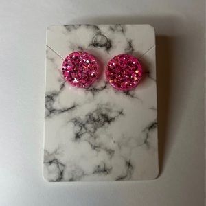 Round Pink Studs